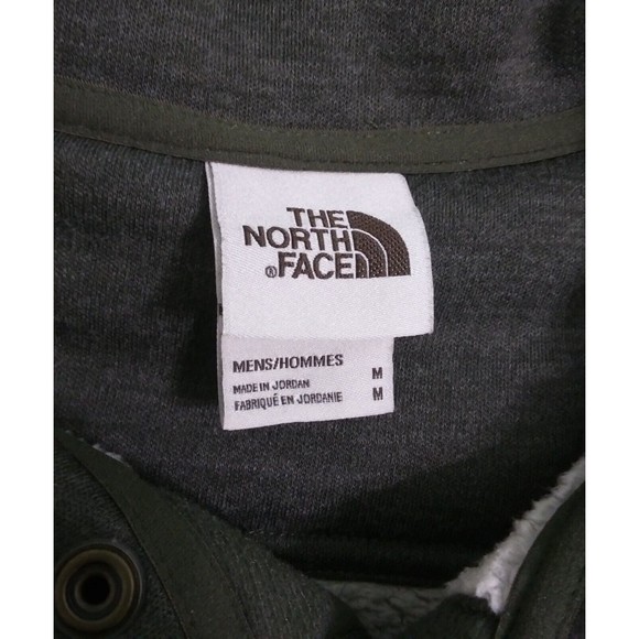 North Face Men's Medium Sherpa Patrol 1/4 Snap Pullover Sweater Mock Wool Fleece - Picture 4 of 10